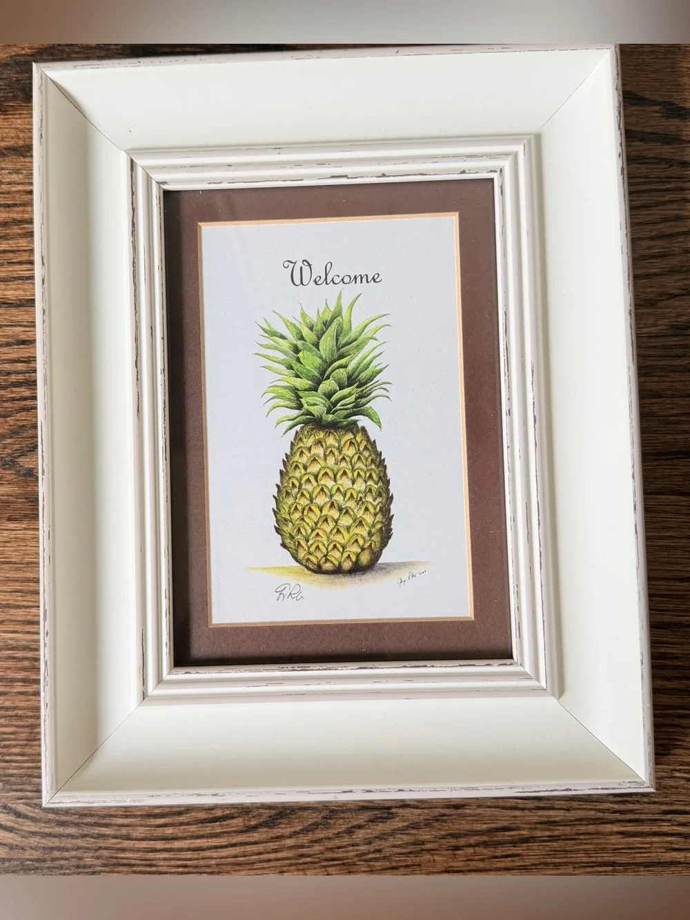 Charleston Pineapple Palm Wall Art Prints Signed George Roberts 2009 Coastal